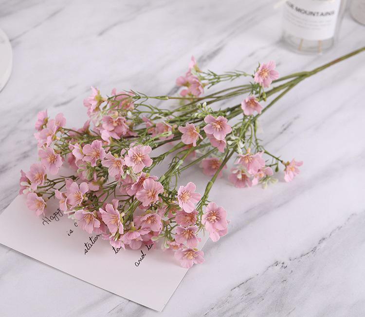 Искусственные цветы Дыхание младенца в корейском стиле Baihua Bang для домашнего декора розовый