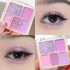 Korean-Style Color-Block Matte & Pearlescent Blush/Highlighter Palette - Long-lasting & Pigmented