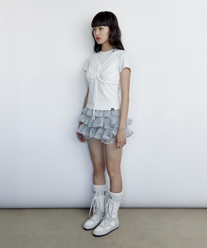 ROUGHNECK Tutu Pants Skirt Gray