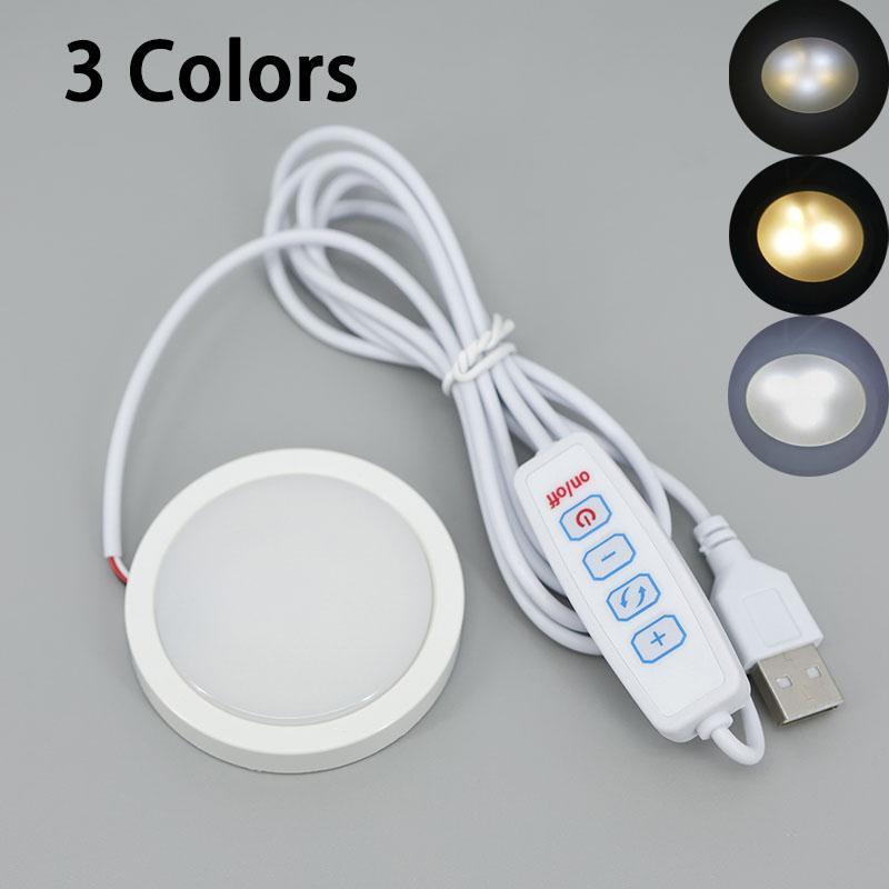 6cm USB 5V LED 3W Unterschrankleuchte Schrank Vitrine Regal Theke Dimmbare Beleuchtung Wohnwagen Wohnmobil Spot Innenlampe