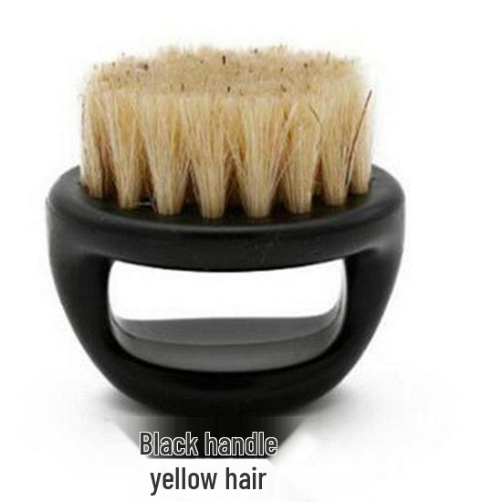 Horseshoe Handle-Free Wenge Beard & Shoe Brush with Horsehair and Soft Pig Bristles