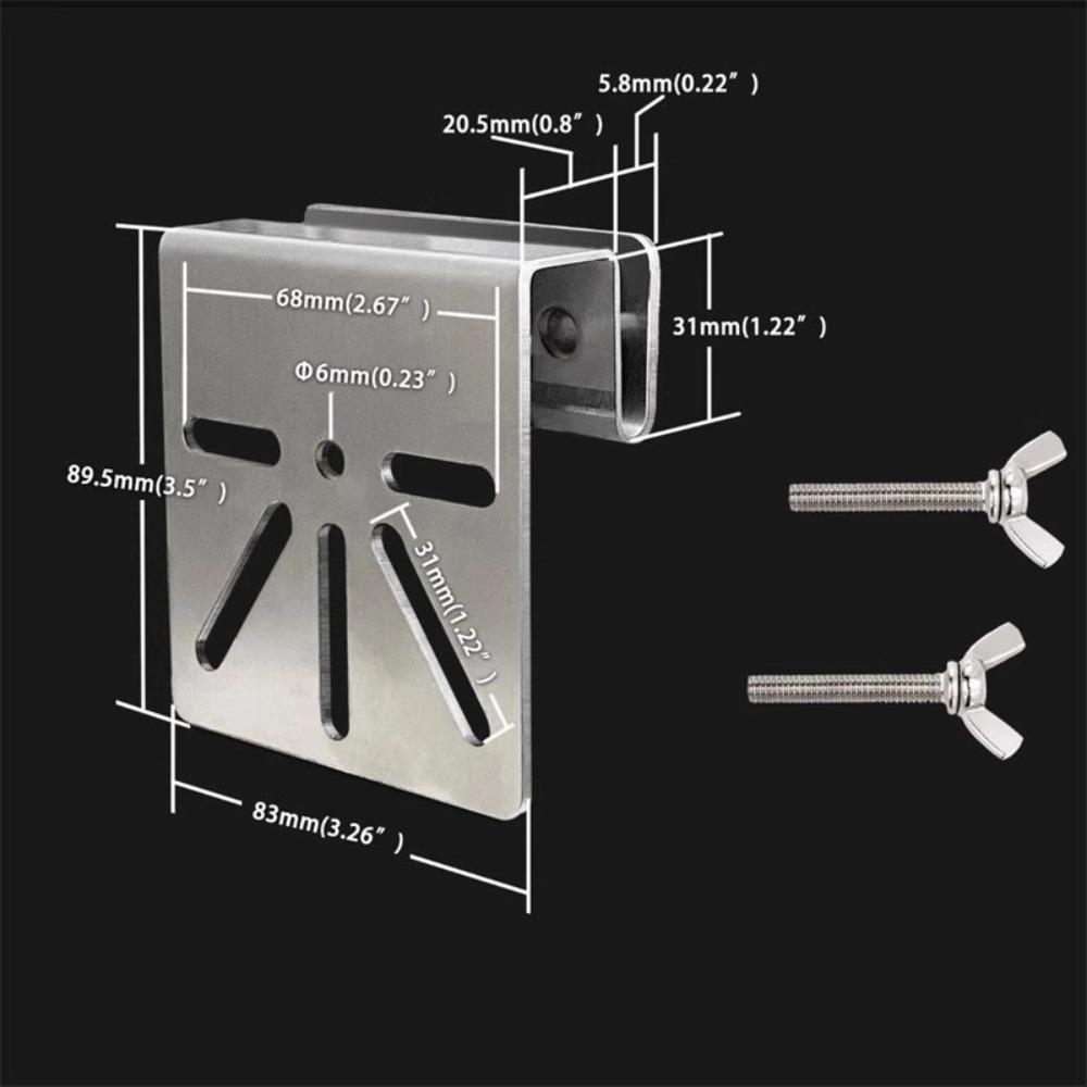 Rustproof Screws Camera Holder Bracket Stainless Steel Gutter Mount Bracket  Commercial Buildings