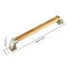 Concealed Mount Safety Bath and Shower Grab Bar Solid Wooden Shower Handle for Handicap Elderly Children Injury