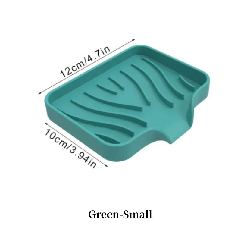 1-Pcs Creative Washing Table Soap Tray Free Punch Drain Rack Silicone Drain Soap Box Kitchen Bathroom Anti-slip Sink Tray New