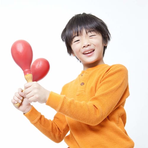 Monolife Maracas and Shakers, Karaoke Wooden Musical Instruments, Pair Set (Red)