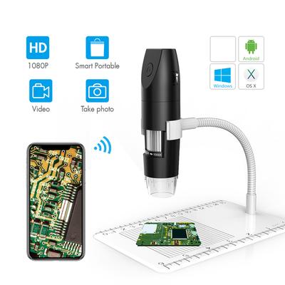 Microscópio Digital USB WiFi 1000X Microscópio Eletrônico 2MP 1080P Tela de 4,3 polegadas Microscópio Biológico Soldagem Microscópio de Moeda