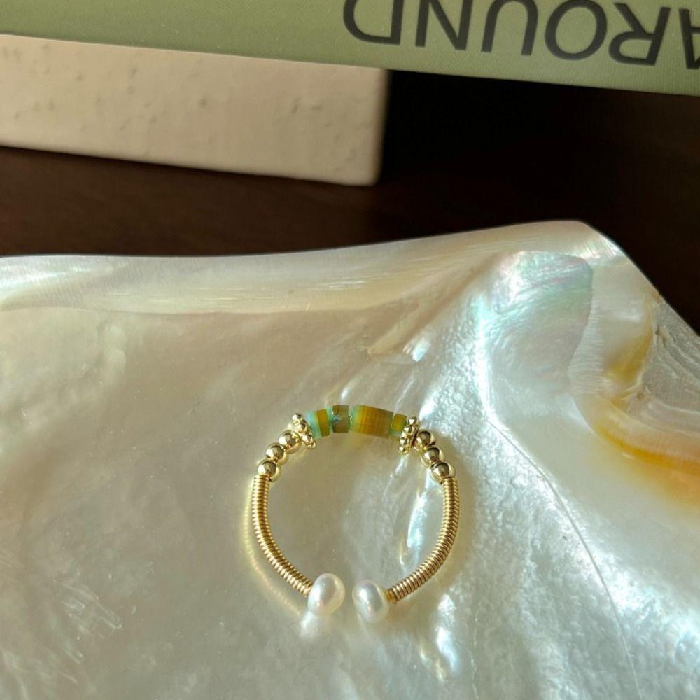 Personality Imitation  Korean Style Rings Fashion Jewelry Enamel Finger Ring Women Open Ring