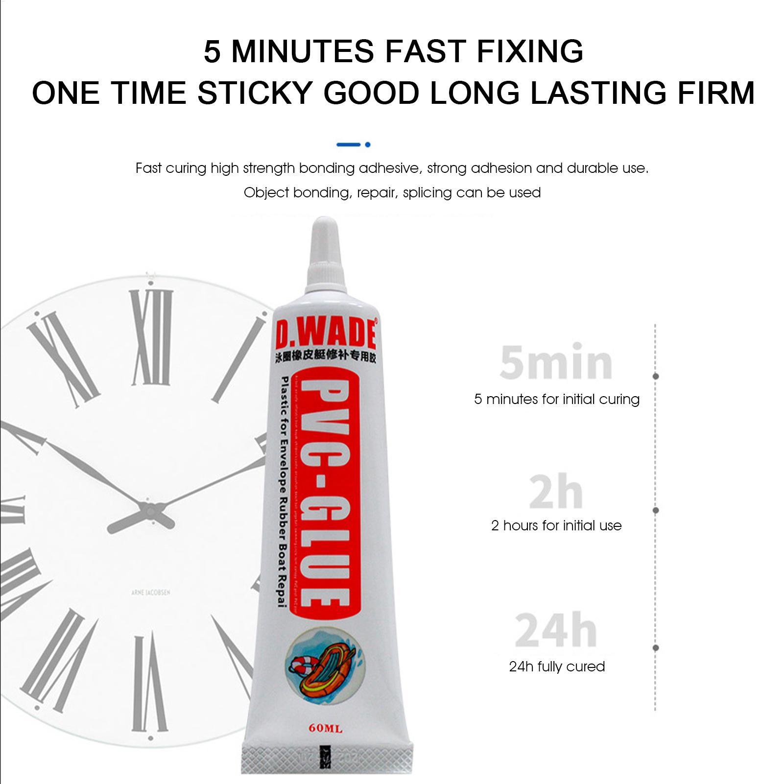 

60 мл ПВХ Клей Клей для ремонта надувных лодок Водонепроницаемый ПВХ Надувной клей для ПВХ лодок Надувной матрас Надувные игрушки Ремонт 60ml