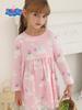 Peppa Pig Toddler Girls' Long Sleeve Princess Dress, Spring/Autumn Collection, Round Neck.