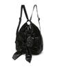 Athe Vanessabruno [Ruban] Glossy Black Ribbon Backpack And Shoulder Bag L Aaba6E900Bk