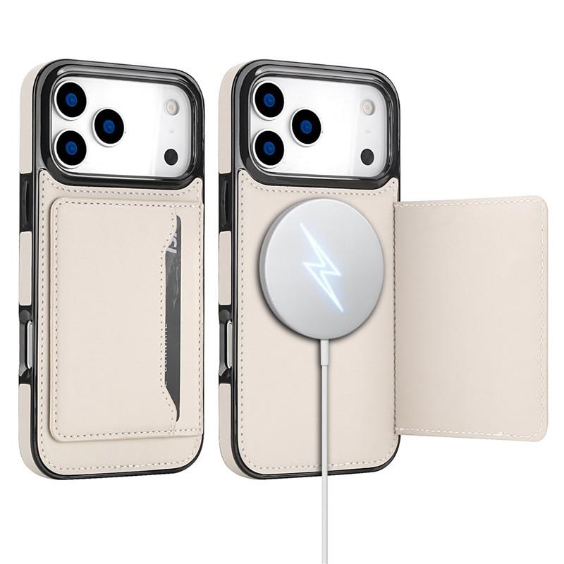 Luxury Leather Magnet Case For iPhone 17 Pro Max 11 12 13 14 15 16 For Magsafe Wireless Charging Wallet Multi Card Slots Cover