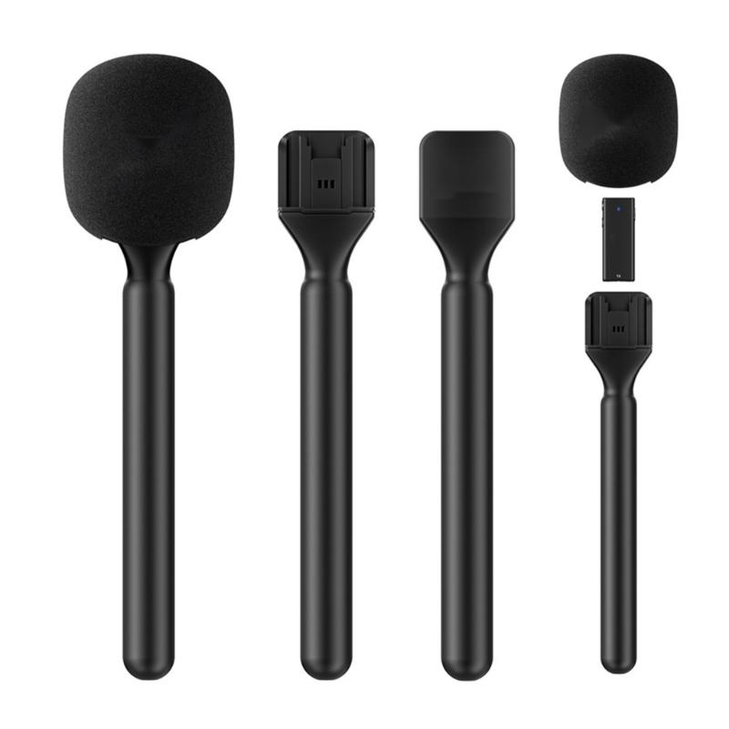 Handheld Microphone Adapter Holder for Outdoor Interviews and Broadcasts for Wireless GO Microphones For MIC1/MIC2
