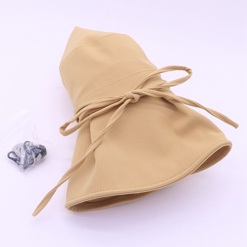Sun Hat Bow Fisherman Hat Women's Summer Pleated Fabric Sunshade Hat