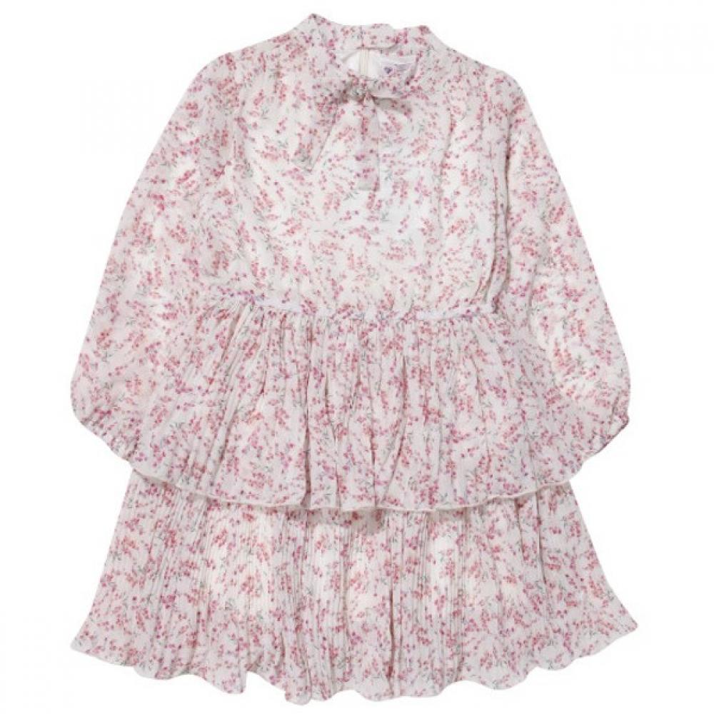 

[Moda Carina] Мода Carina Шифон Канкан Складка Оп Ivory/100