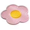 1 Stück Neu Mit Saugnapf Hund Leckmatte Sonnenblumenförmig Silikon Langsamer Futterspender Matte Katzen Tischset Zur Linderung von Hundeangst