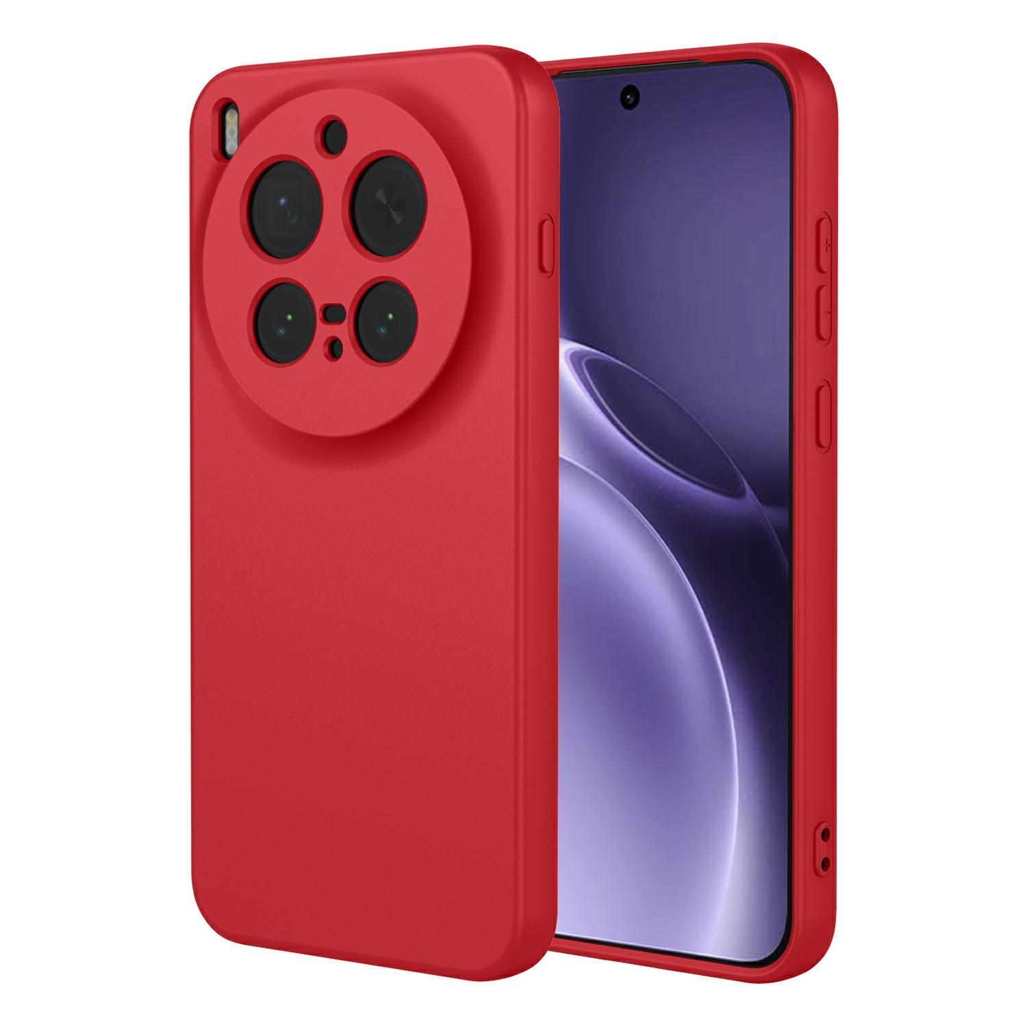 Чехол для vivo X300 Pro 5G, жидкий силикон, мягкий ТПУ, защитная крышка для телефона