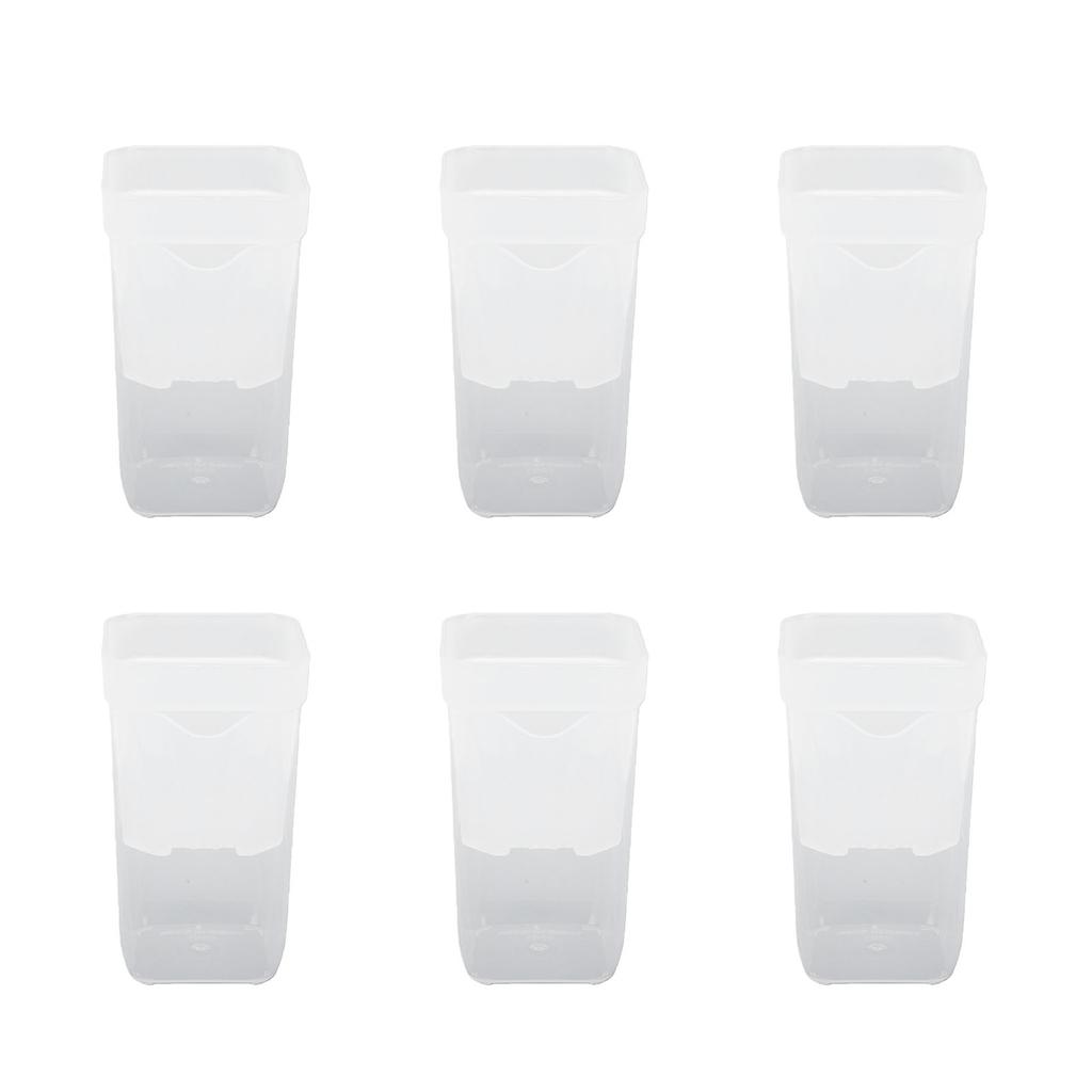 12PCS Plant Pots with Wicking System Transparent Double Layer Design Pots with Labels for Small Indoor Plants