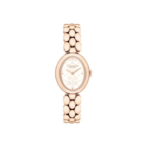 Coach Women's SAMMY Watch, Rose Gold Dial, Stainless Steel Strap, 14504418 [Official Import]