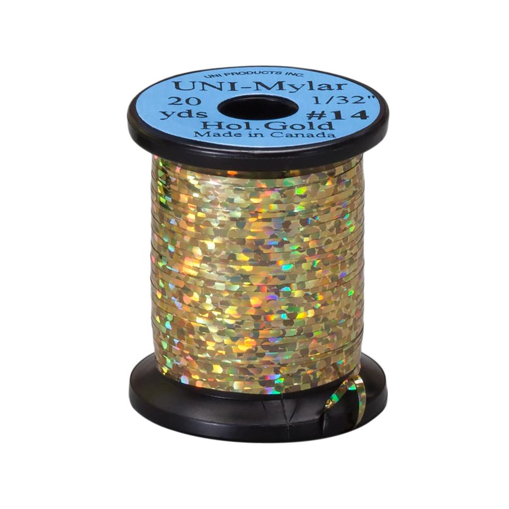 TIEMCO Fly Material UNI Mylar Holographic Gold 62021408140 #14 1/32