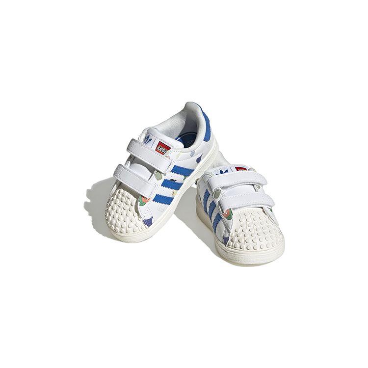 adidas LEGO x Superstar CF I Bricks And Figurine - White Royal Blue Baby Sneakers Footwear-White Clear-White IF2199