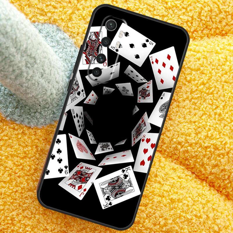 Poker Playing Card Case For POCO X3 X4 X5 F5 Pro M5s C40 F4 GT F3 Cover For Xiaomi 12T 11T Pro 12 13 Lite 12X