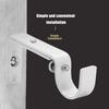 1/2/3Pcs Adjustable Curtain Rod Brackets Easy Installation Window Drapery Rod Hanger Hooks Living Room Bedroom Curtain Accessories