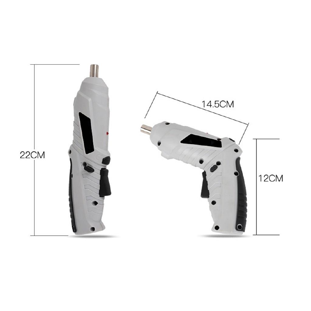 Wireless Electric Screwdriver USB Rechargeable Rotating Multi-grip Mode Electric Drill Tool with LED Light New