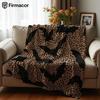 Leopard Fledermaus Silhouette Weiche Flanelldecke Atmungsaktige Warme Überwurfdecke für Büro Auto Sofa Kinderzimmer Geburtstag Weihnachtsgeschenk