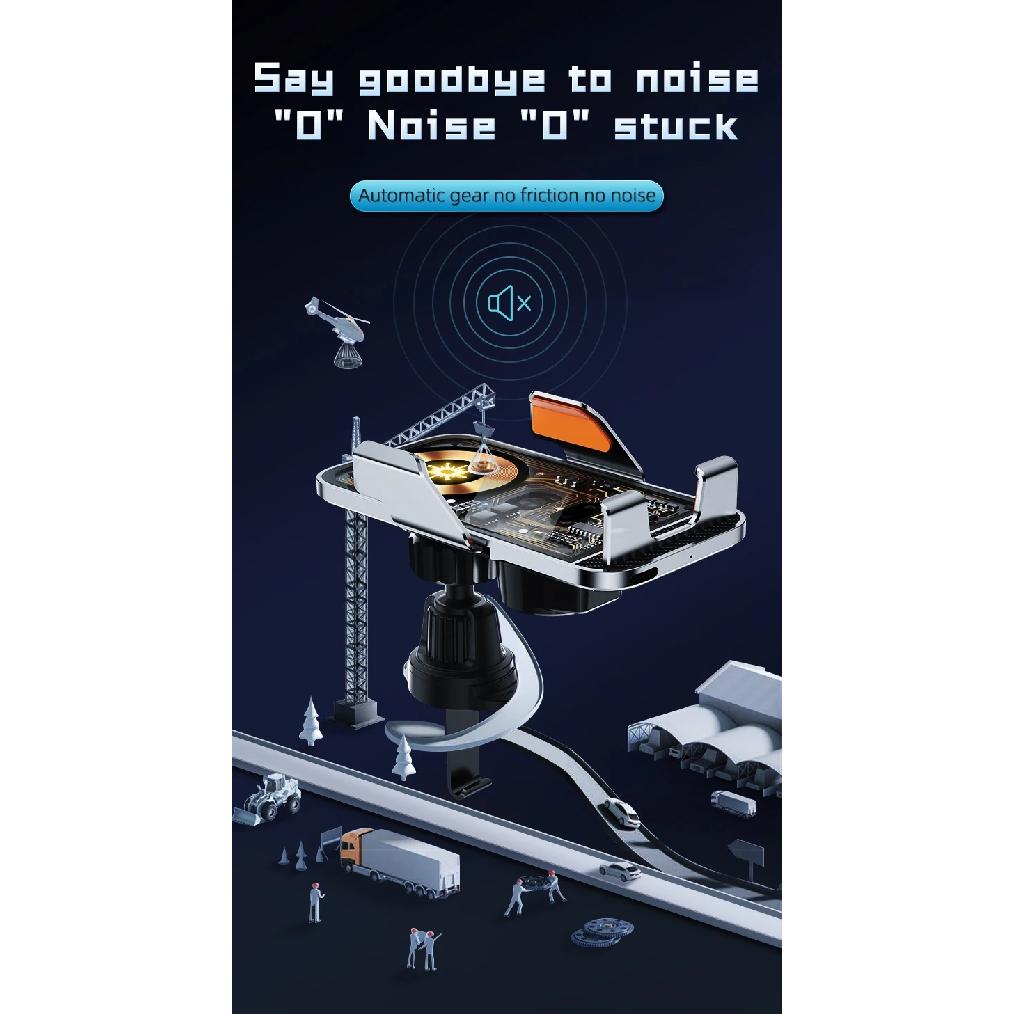 New Wireless Car Phone Holder with Charger 15W Wireless Phone Charging Mobile Holder for Car for IPhone Huawei Samsung Xiaomi