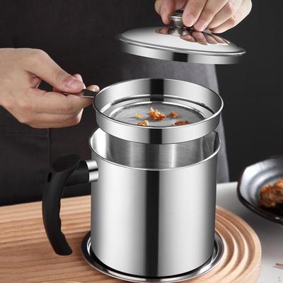 Container Small Oil Pot Stainless Steel Storage Can