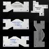Professional Aluminum Ruler Quilting Ruler for Clothing Pattern Making Measure
