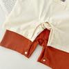 Korean Style Baby Romper - Cute Little Bear Embroidered Short-Sleeve Faux Two-Piece Overalls