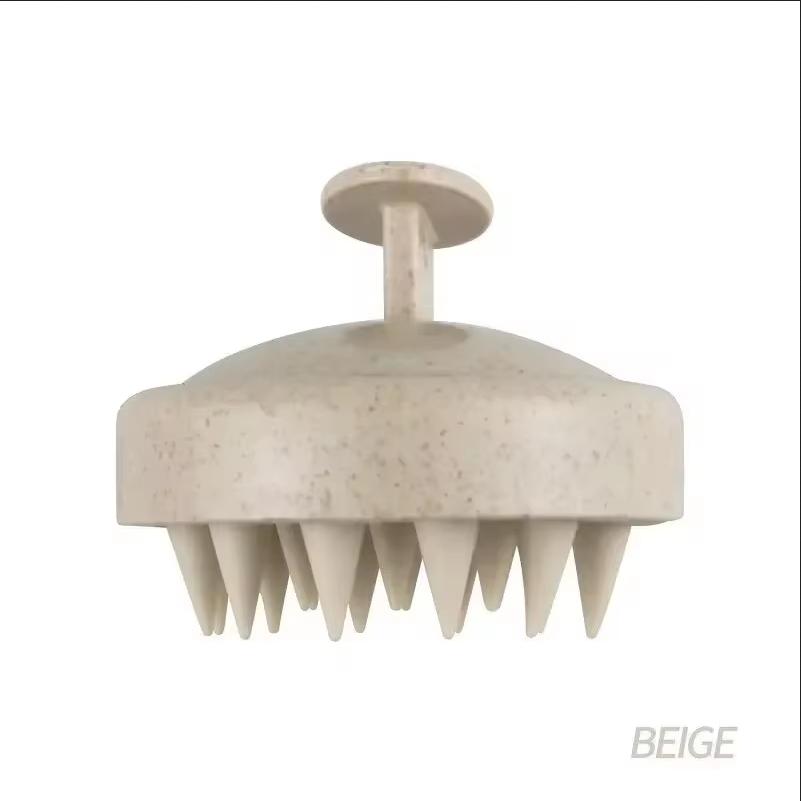 Silicone Hair Wash Brush Wheat Straw Silicone Hair Wash Brush Head Brush Scalp Stop Itch Scratching Comb Hairdressing Set