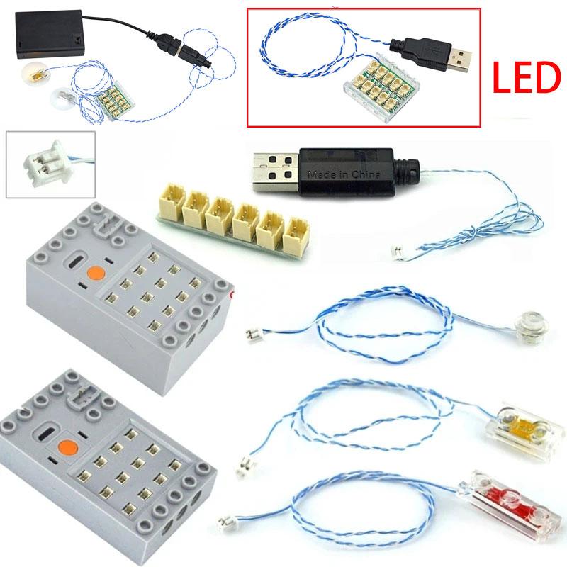 Conecting Cable 1.35pin Light Battery Case LED Lights Compatible with moc City Street Single lamp Pin port Light Accessories