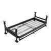 2 Tier Large Dish Rack Pull Out Double Layer Dish Drying Rack with Drain Tray for Kitchen Black