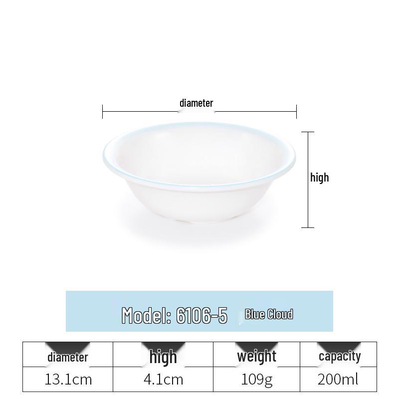 Imitation Porcelain Melamine Ramen Bowl - Large Douli Hat Design for Soup, Mala Tang, Rice Noodles