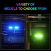 1pc NEW Car solar Strobe warning light LED light bar 8 SMD Auto emergency light signal light rescue lamp 6 flashing modes colorful