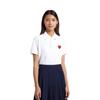 CDG Play Polo Shirt Unisex White AX-T006-051-WHITE