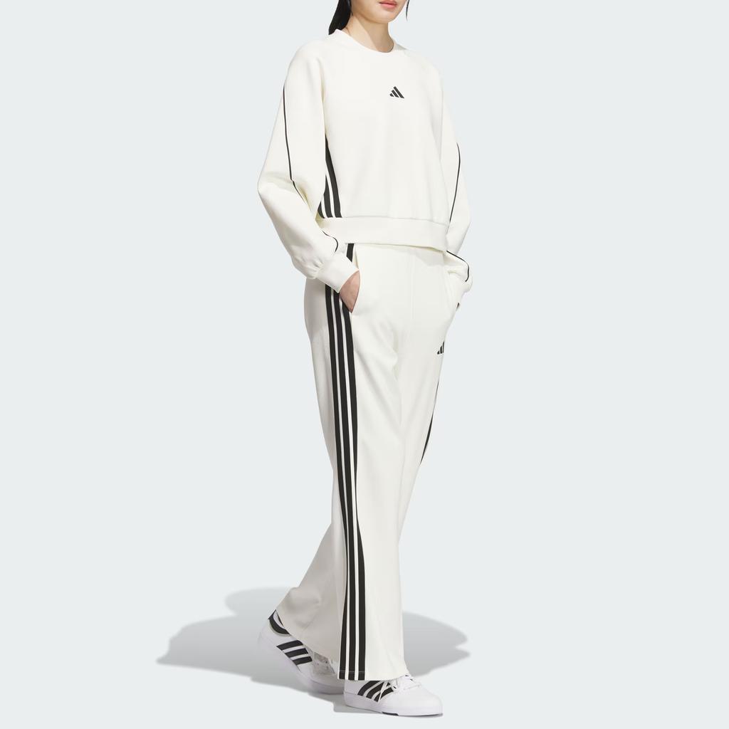 Adidas SS25 Stadium Knit Striped Knit Casual Pants Women Bottoms KC0045