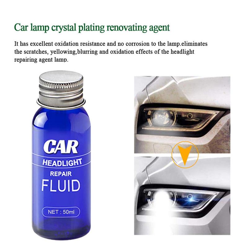 Car Headlight Restoration Kit Headlight Cleaner Restorer Ceramic Coating UV Protection Head Light Lens Restore Headlamp