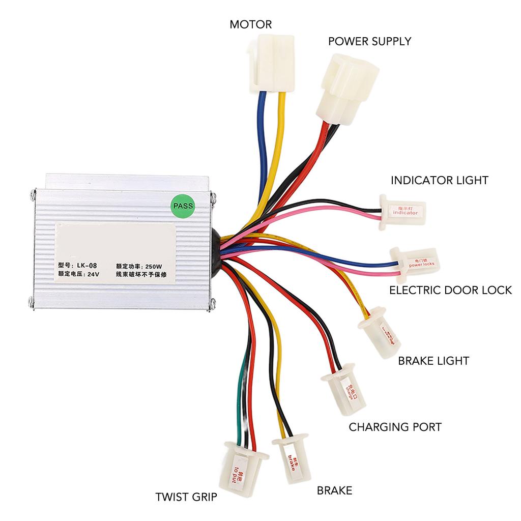 48V 800W Electric Scooter Brushed Controller Steady Speed Electric Bike Brush Motor Controller