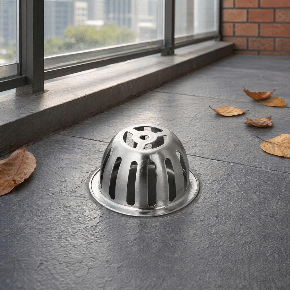 Dome Design Floor Drain Cover 304 Stainless Steel Downspout Strainer Durable Drain Cover  Home