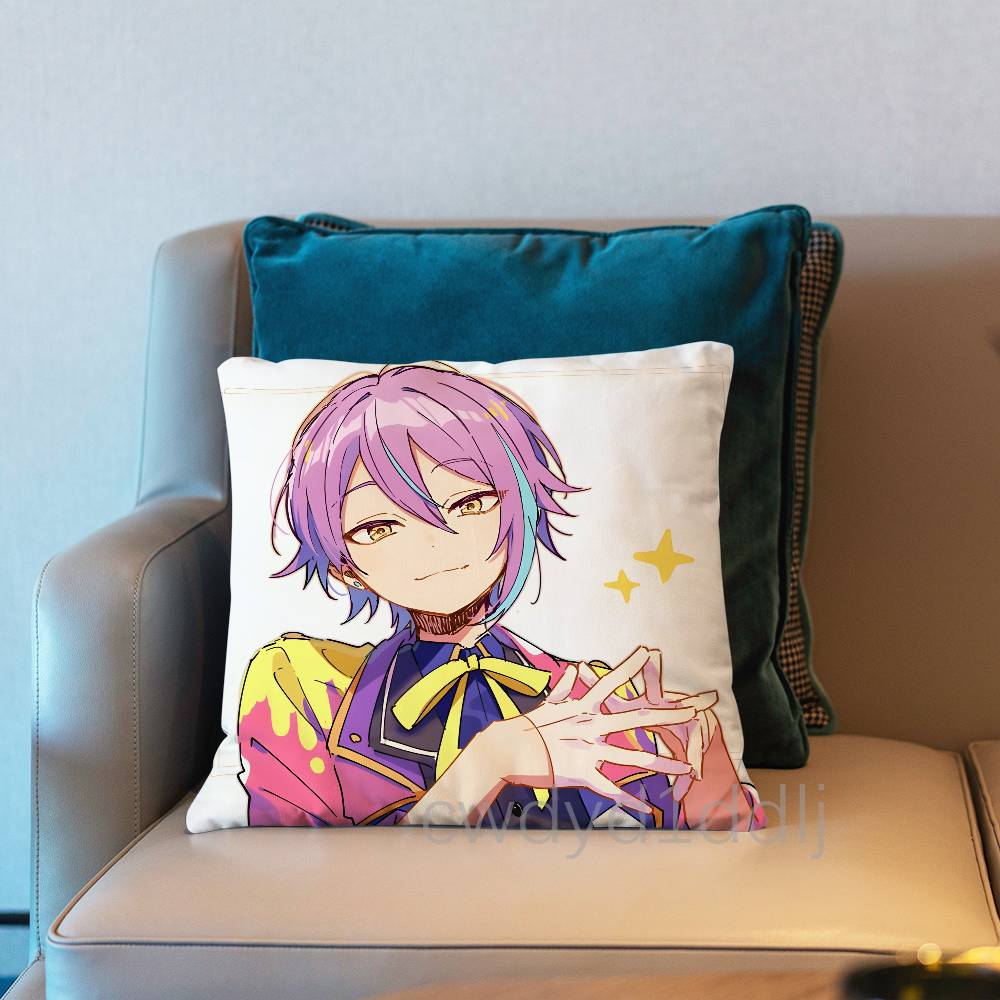 Project SEKAI Rui Kamishiro Pillow Case Short Plush Sofa Decorative Gift Home Double-sided Printing Cushio