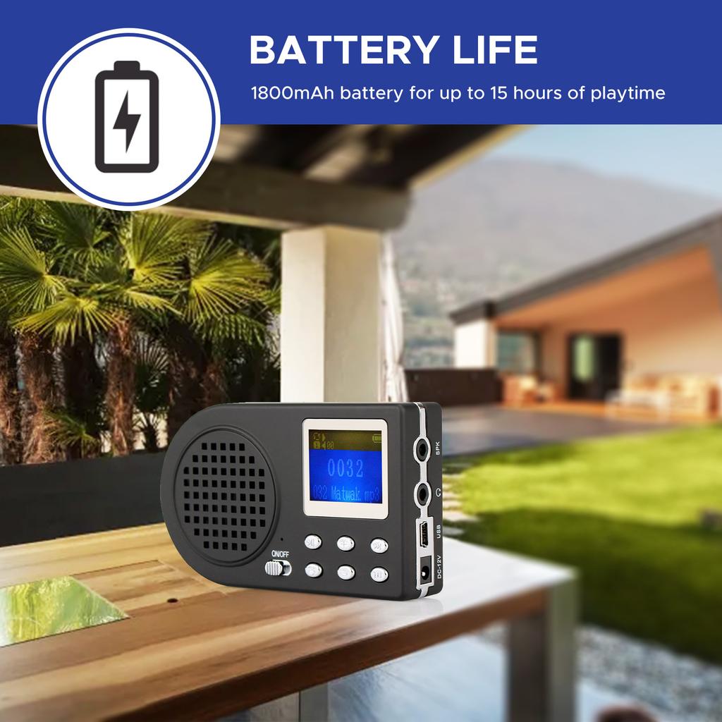 Simulated Chirping Bird Outdoor Bird Chirping Amplifier with Wireless Remote 110 Animal Sounds MP3 Speaker