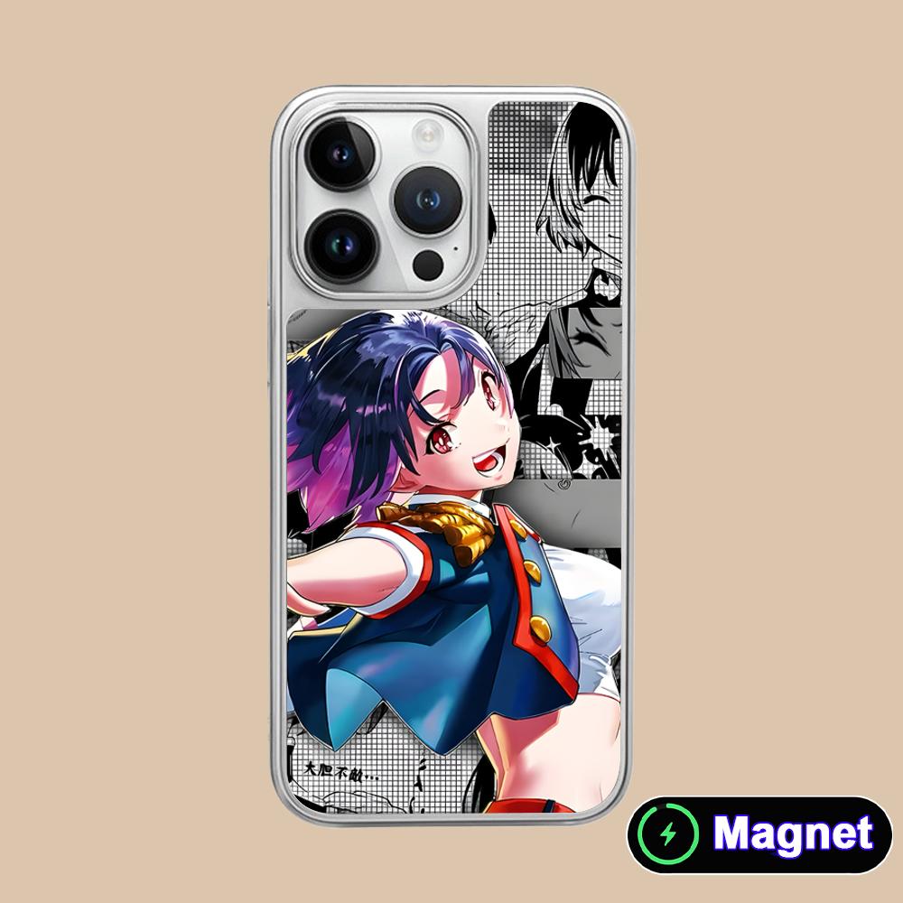 

Mato seihei Yakumo Ezo Silver Plating Magsafe Mobile Phone Case for iPhone 17 16 15 14 13 12 11 Air Pro Max Plus Colorful Cover iPhone 11