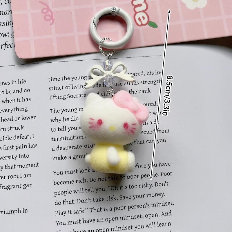 Sanrio Hello Kitty Keychains Cartoon Keyring Hanging Pendant for Backpack Charms on The Phone Bag Ornament Party Gift