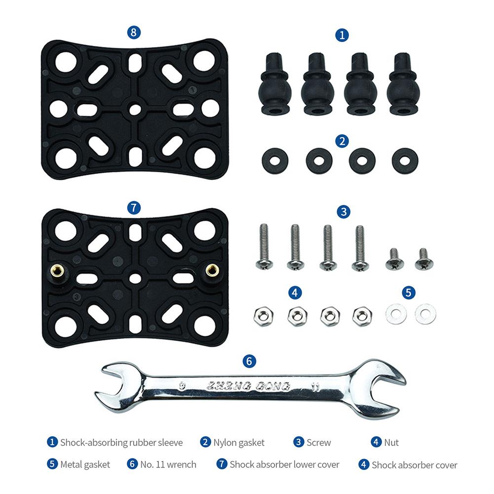 Bike Phone Mount Shock Absorber Anti-Shake Motorcycle Mobile Phone Holder Bike Handlebars Phone Stand GPS Support Bracket