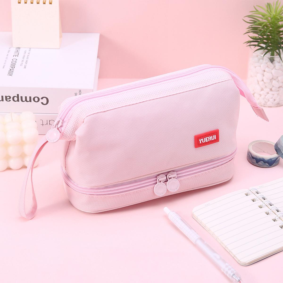 

Large Capacity Pencil Case, Boat Shaped Stationery Box, Macaron Pencil Case, Simple And Multifunctional Pencil Case Storage Bag