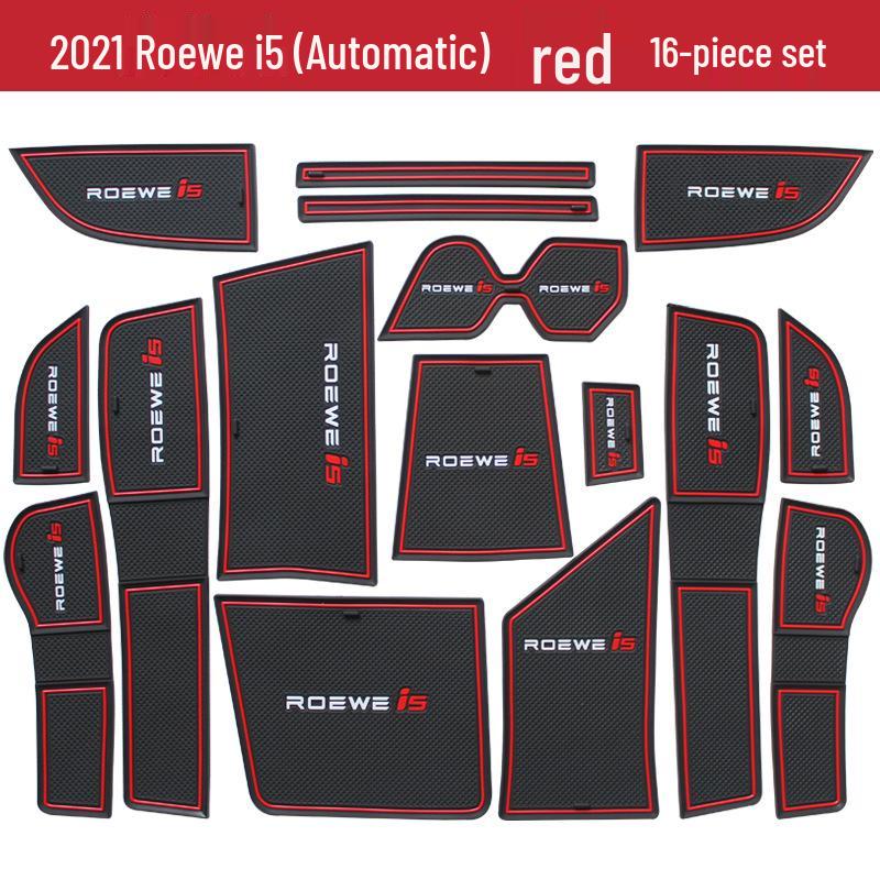 21 Roewe I5 Cup Holder and Door Slot Mat for Interior Decoration