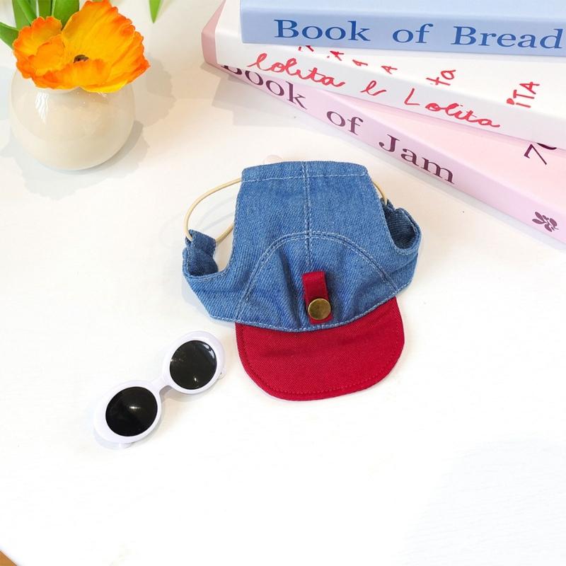 Comfortable Wide Brimmed Sun Hat For Pet Headgear Outdoor Summer Headgear Breathable Hat